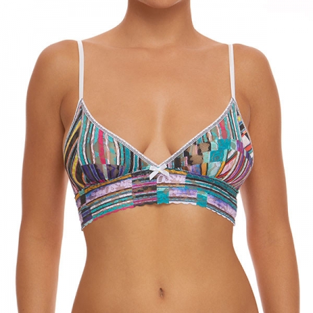 HANKY PANKY TRIANGLE BRA EN DENTELLE MULTICOLORE INTIMO E PIGIAMI DONNA