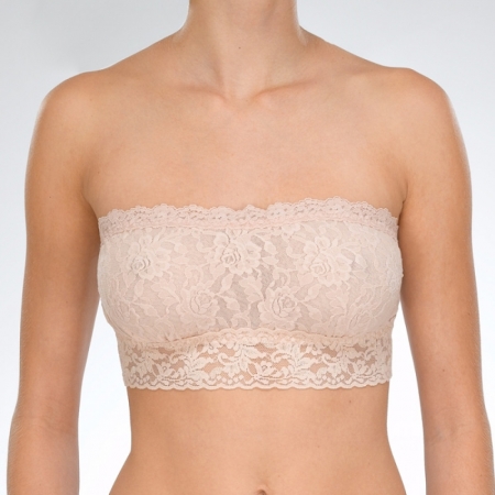 HANKY PANKY  TOP SENZA SPALLINE IN PIZZO COLRE CHAI INTIMO E PIGIAMI DONNA