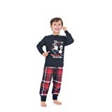 HAPPY PEOPLE PAJAMAS CHILD. IN HOT BLUE COTTON WITH CHESS PANTS PIGIAMI BAMBINI & RAGAZZI