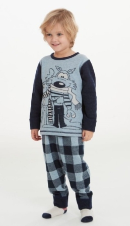 HAPPY PEOPLE BIMBO, PIGIAMONE CALDO  HEY BRO AVIO   COLORE AZZURRO E BLU PIGIAMI BAMBINI & RAGAZZI
