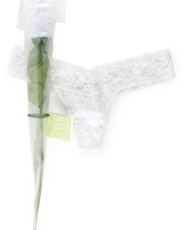 HANKY PANKY ROSA DI SLIP IN PIZZO, COLORE BIANCO TAGLIA UNICA INTIMO E PIGIAMI DONNA