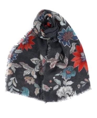 KARAKORUM FOULARD FEMME MODÈLE SAMMY COULEUR GRIS PORTAFOGLI, FOULARDES, BEAUTYCASE, ACCESSORI E BORSE DONNA