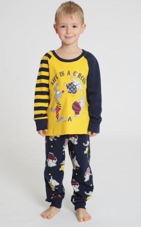 PYJAMA HAPPY PEOPLE GARÇON EN COTON CHAUD PULL 