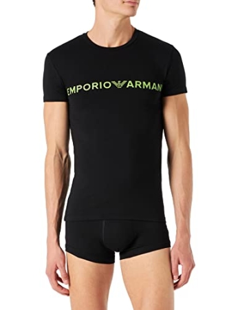 CAMISETA COMPLETA HOMBRE EMPORIO ARMANI + BOXER COLOR NEGRO INTIMO E PIGIAMI UOMO