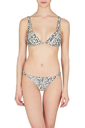 EMPORIO ARMANI WOMEN'S SWIMSUIT BIKINI , ANIMALIER COLOR FABRIC IN LUREX COSTUMI & MARE DONNA