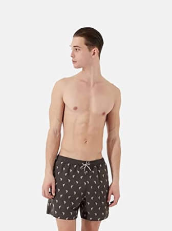 EMPORIO ARMANI MAN BOXER BEACH FARBE DUNKLES LAND COSTUMI MARE UOMO