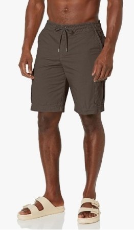 BERMUDAS DE HOMBRE EMPORIO ARMANI COLOR DARK LAND CON CORDÓN ABBIGLIAMENTO UOMO E UNDERWEAR