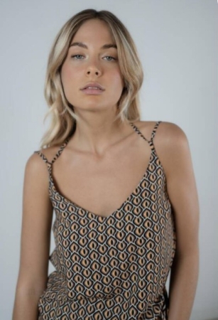 KARAKORUM TOP FRANCESCA MARRONE ABBIGLIAMENTO DONNA