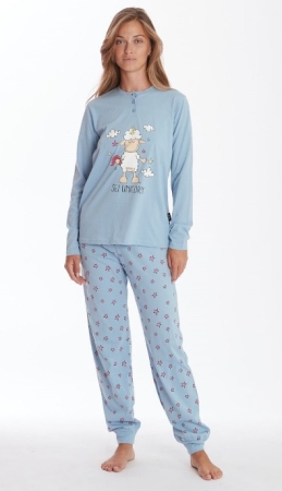 PYJAMA HAPPY PEOPLE LONG SERAPH - FEMME LICORNE - INTIMO E PIGIAMI DONNA