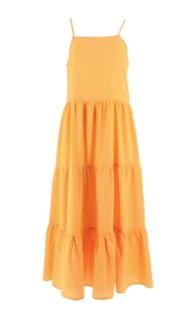 KARAKORUM DONNA VESTITO ERIKA ARANCIO ABBIGLIAMENTO DONNA
