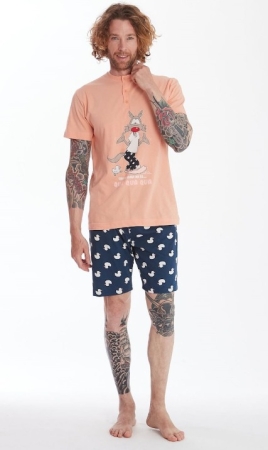 PYJAMA HAPPY PEOPLE HOMME SERAFINO MM HOMME - CANARDS HOMME - INTIMO E PIGIAMI UOMO