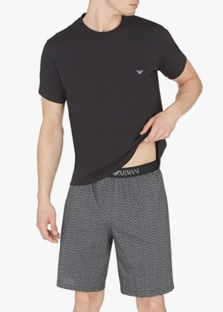 PYJAMA HOMME EMPORIO ARMANI COTTO COULEUR NOIR INTIMO E PIGIAMI UOMO