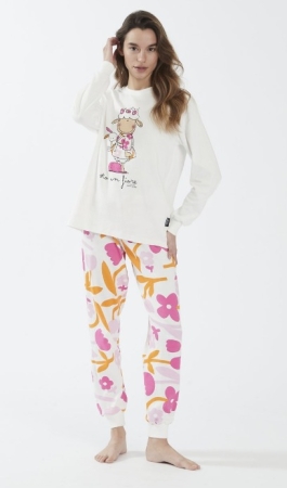 PIGIAMA DONNA GIROCOLLO HAPPY PEOPLE 