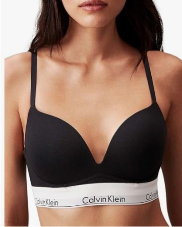 CALVIN KLEIN DONNA REGGISENO PUSH UP COLORE NERO INTIMO E PIGIAMI DONNA