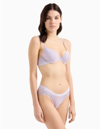 SOUTIEN-GORGE PUSH UP FEMME EMPORIO ARMANI EN VISCOSE, COULEUR LILAS INTIMO E PIGIAMI DONNA