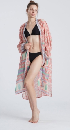 HAPPY PEOPLE DONNA KIMONO - PINK PINES ABBIGLIAMENTO DONNA