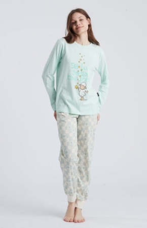 HAPPY PEOPLE DONNA  PIGIAMA GIROCOLLO - STELLA DONNA INTIMO E PIGIAMI DONNA