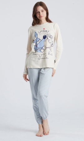 HAPPY PEOPLE PIGIAMI DONNA BEST SMILE MANICA E PANTALONE LUGHI INTIMO E PIGIAMI DONNA
