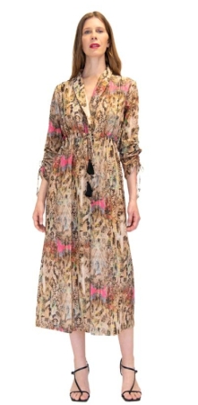 CONNOR & BLAKE ABITO LUNGO APERTOFANTASIA DONNA GIULIA ABBIGLIAMENTO DONNA