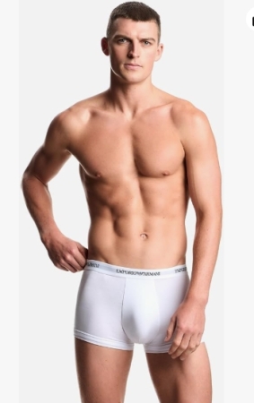 EMPORIO ARMANI UOMO BOXER TRI-PACK COLORE BIANCO INTIMO E PIGIAMI UOMO
