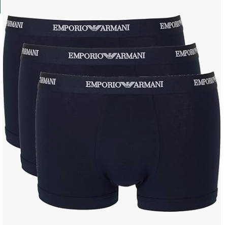 EMPORIO ARMANI UOMO EMPORIO ARMANI UOMO BOXER TRI-PACK COLORE BLU NOTTE INTIMO E PIGIAMI UOMO
