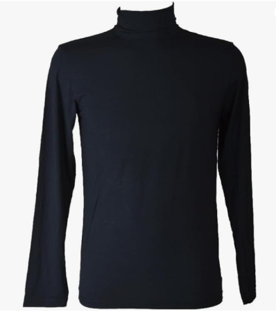 EMPORIO ARMANI UOMO MAGLIA CON COLLO A LUPETTO COLORE BLU  NOTTE ABBIGLIAMENTO UOMO E UNDERWEAR