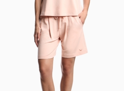 EMPORIO ARMANI DONNA Shorts loungewear in jersey colore rosa ABBIGLIAMENTO DONNA