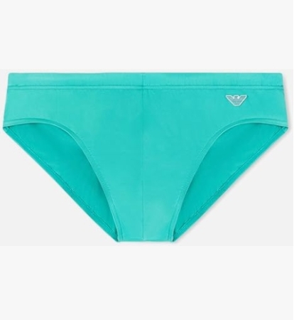 EMPORIO ARMANI UOMO COSTUME MARE, SLIP COLORE VERDE MENTA COSTUMI MARE UOMO