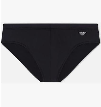 EMPORIO ARMANI UOMO COSTUME MARE, SLIP COLORE NERO COSTUMI MARE UOMO