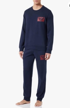 EMPORIO ARMANI UOMO, TUTA COMPLETA COLORE BLU ABBIGLIAMENTO UOMO E UNDERWEAR