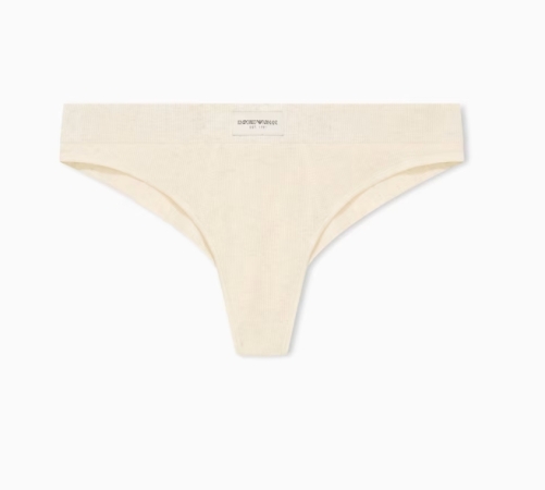 EMPORIO ARMANI SLIP BRASILIANA IN MISTO COTONE A COSTINE